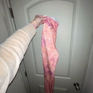 Pink Tie-Dye Women's Leggings